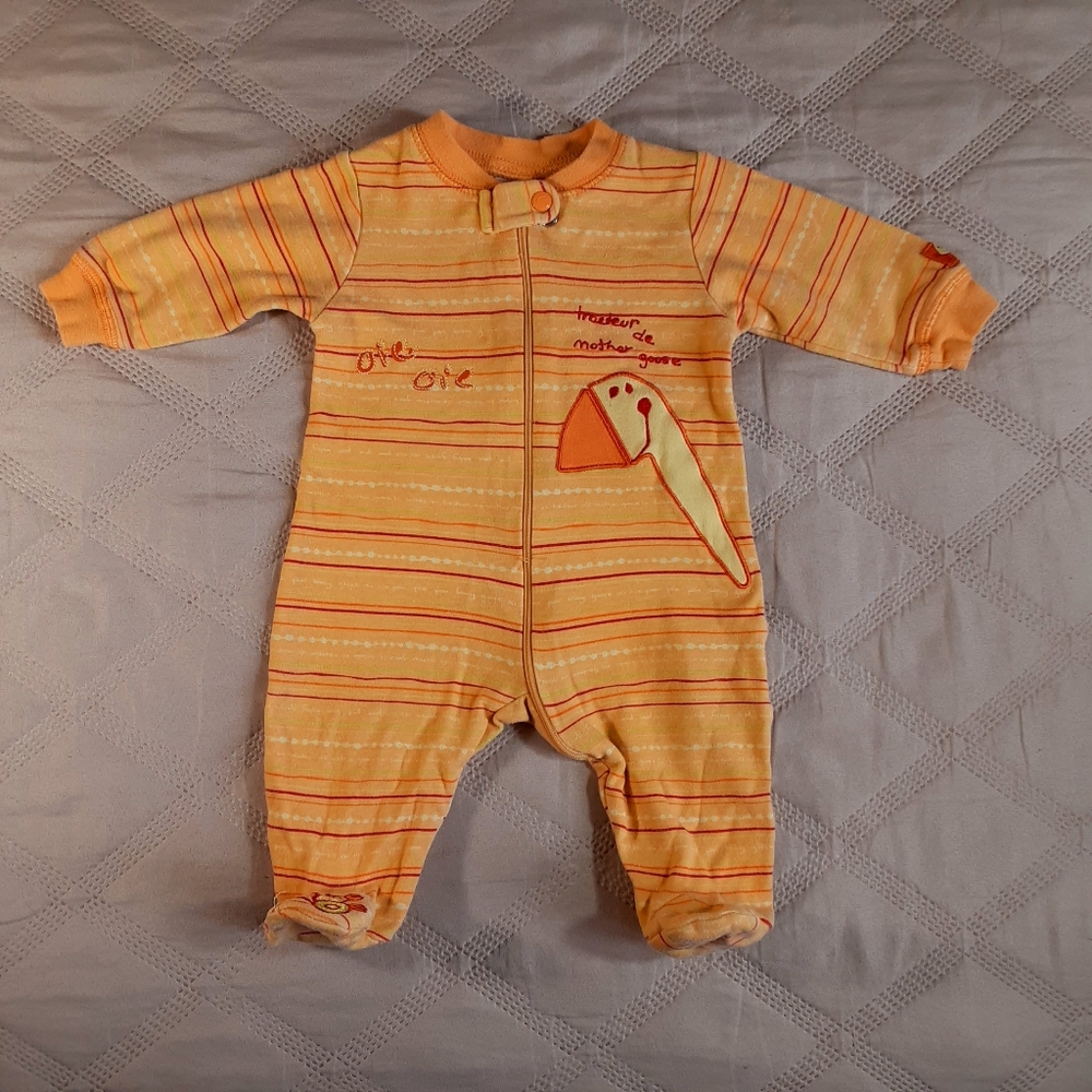 One-piece footies/ long sleeve